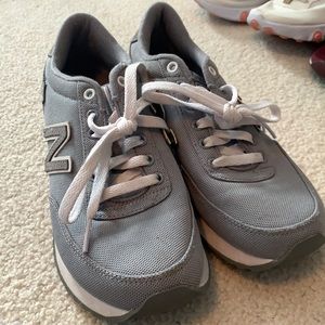 Grey New Balance 501s
